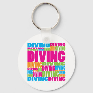 Colourful Diving Keychain