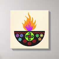 Colourful Diwali Lamp Diya