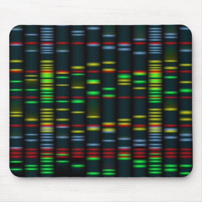 Colourful DNA fingerprinting Mousepad (Front)