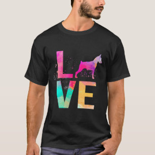 Colourful Doberman Pinscher Dog Mom Doberman Pinsc T-Shirt
