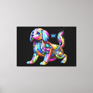 Colourful Dog Canvas Print