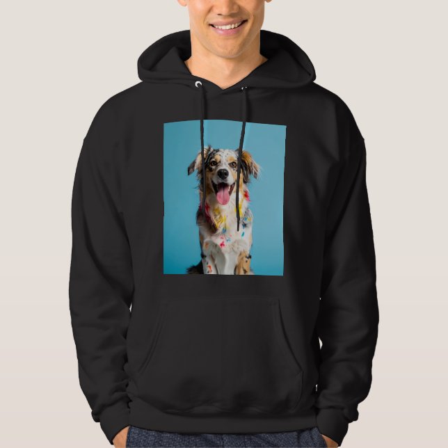 Colourful Dog Hoodie (Front)