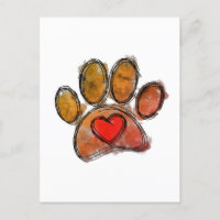 Colourful Dog Lover Drawing Watercolor