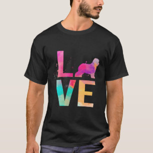 Colourful Dog Mom Gifts Old English Sheepdog For C T-Shirt