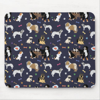 Colourful Dog Pattern Mouse Pad
