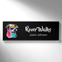 Colourful Dog Pet Professional Name Tag