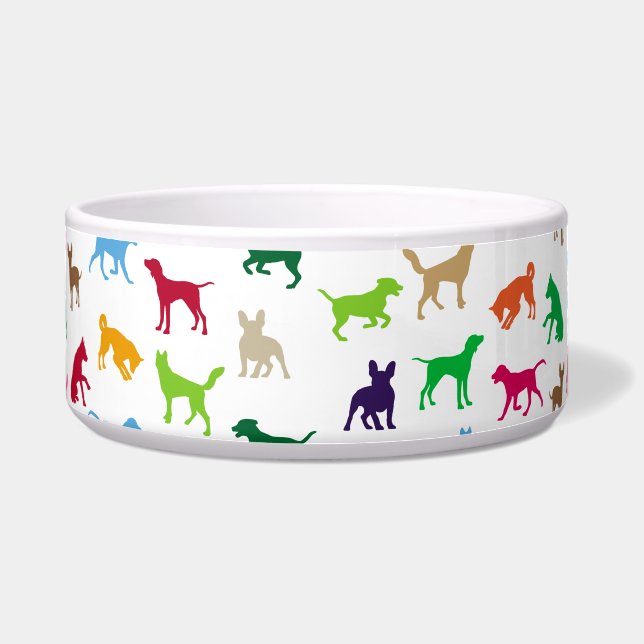 Colourful dogs silhouettes (Front)