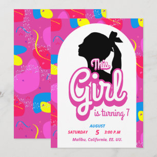 Colourful Doll invite