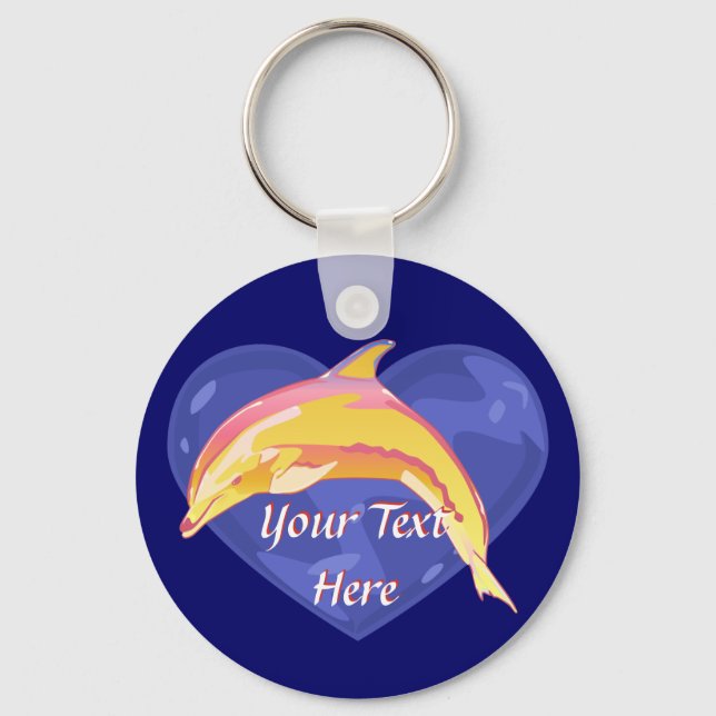 Colourful Dolphin Keychain (Front)