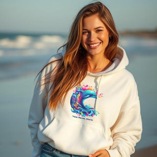 Colourful Dolphin Splash-Fisherman Core- Hoodie