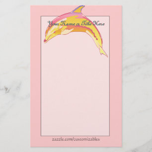 Colourful Dolphin Stationery