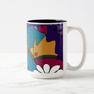 Colourful Doodle Art Fun Unique Ceramic Mug