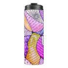 Colourful Doodle Art Thermal Tumbler