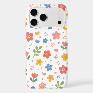 Colourful Doodle Flower Garden Phone Case