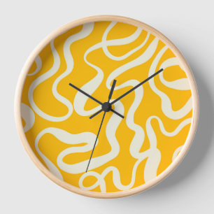 Colourful Doodle Wall Clock