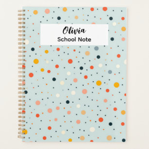 Colourful Dot Back to School Supplies Planner