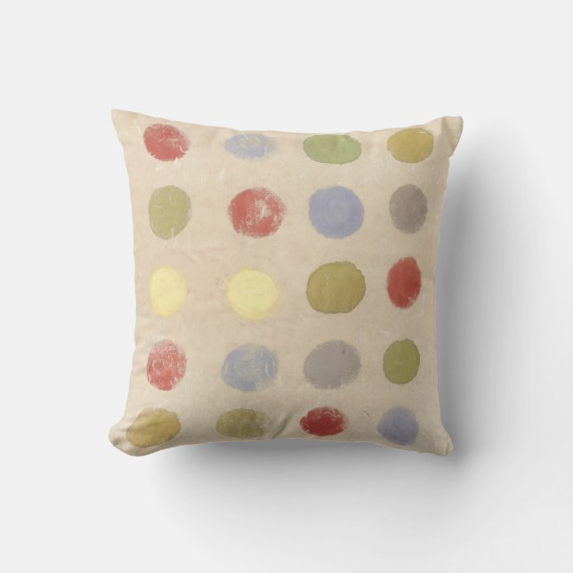 Colourful Dot Throw Pillow (Front)