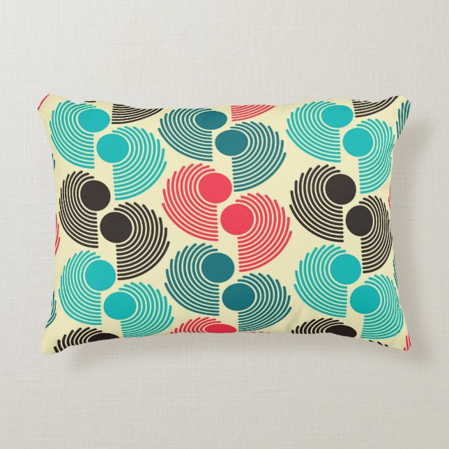 Colourful dots: abstract seamless pattern. accent pillow (Front)