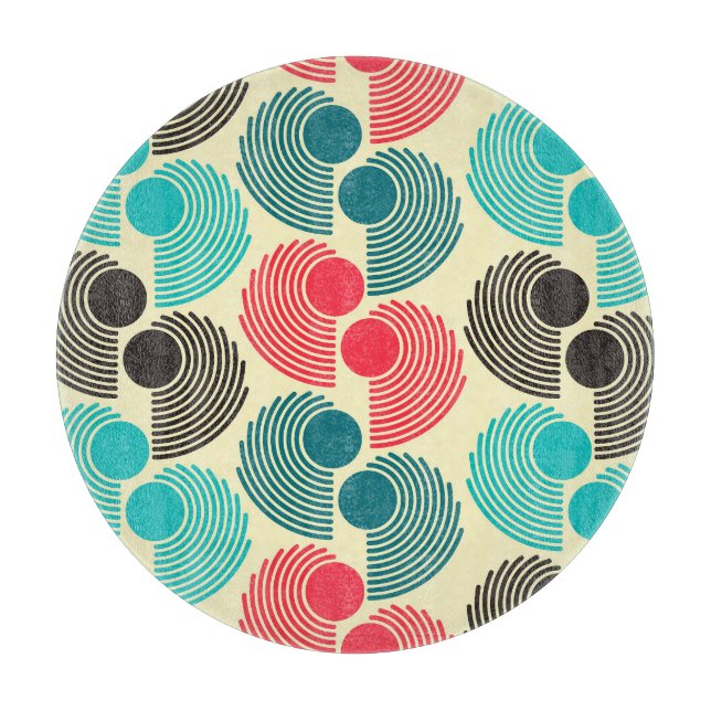 Colourful dots: abstract seamless pattern. cutting board (Front)