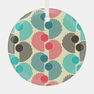Colourful dots: abstract seamless pattern. glass ornament