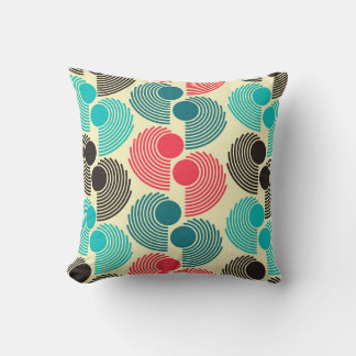 Colourful dots: abstract seamless pattern. throw pillow