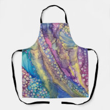 Colourful Dots Alcohol Ink Liquid Abstract Art