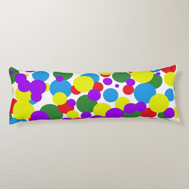 Colourful dots body pillow (Back)