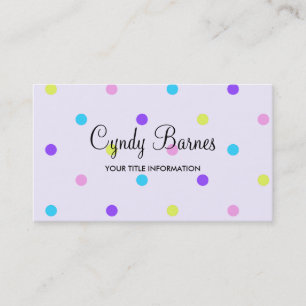 Colourful Dots Business Card