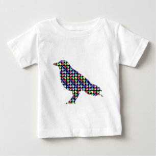 Colourful DOTS CROW Bird Kids NavinJOSHI NVN54 ZOO Baby T-Shirt