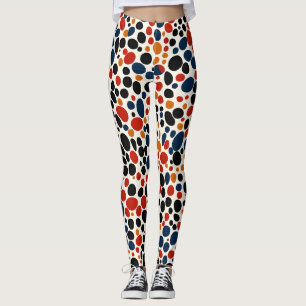 Colourful dots design  leggings