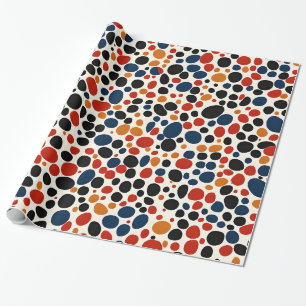 Colourful dots design  wrapping paper