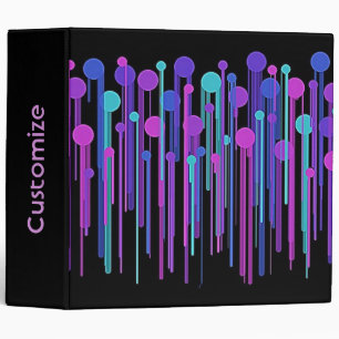 Colourful Dots & Drips Binder