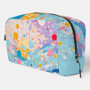 Colourful Dots Drips Splatters Accessory Pouch