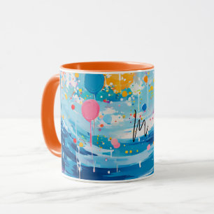 Colourful Dots Drips Splatters Mug