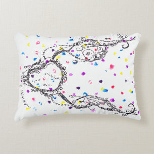Colourful Dots Fantasy Necklace Accent Pillow