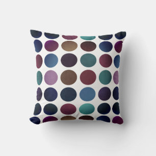 Colourful Dots Fog Throw Pillow