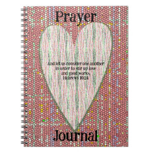 Colourful Dots Heart Art Prayer Journal
