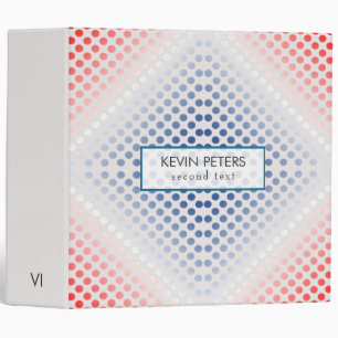 Colourful Dots Pattern Binder