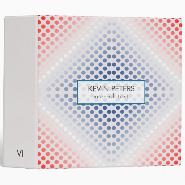 Colourful Dots Pattern Binder (Front/Spine)