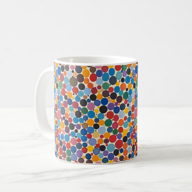 Colourful Dots Pattern Coffee Mug (Front Left)