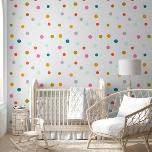 Colourful Dots Pattern Wallpaper