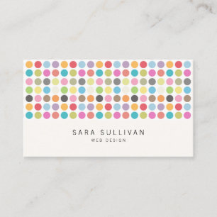 Colourful Dots Web Design Business Card