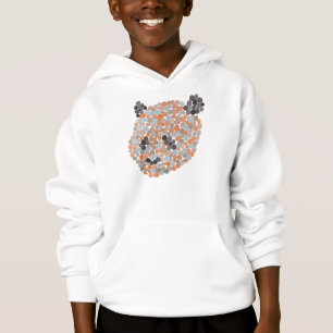 Colourful Dotted Panda Bear Hoodie