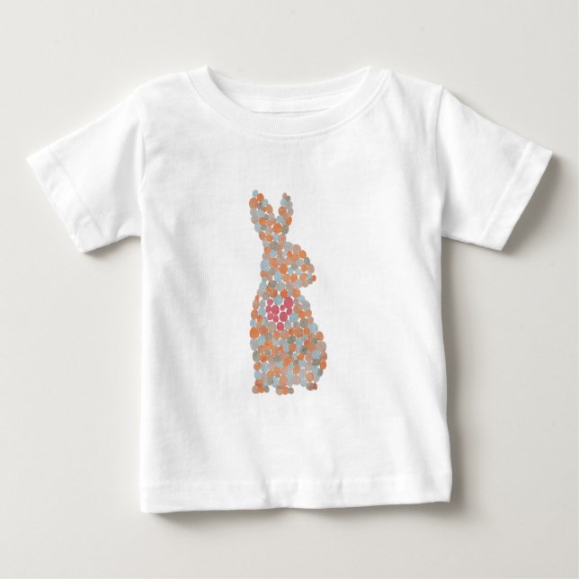 Colourful Dotted Rabbit T-Shirt (Front)