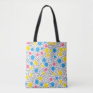 Colourful Dotted Tote Bag - Stylish and Unique
