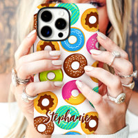 Colourful Doughnut Pattern Custom Name