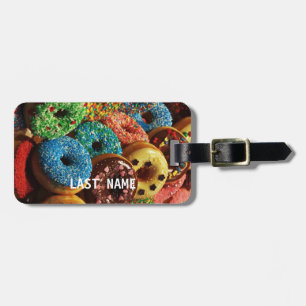 Colourful Doughnuts Luggage Tag