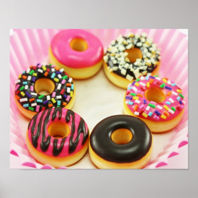 Colourful Doughnuts Poster (Front)