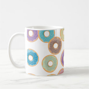 Colourful Doughnuts & Sprinkles Pattern Coffee Mug