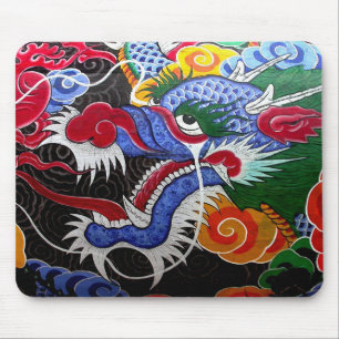Colourful Dragon Mouse Pad
